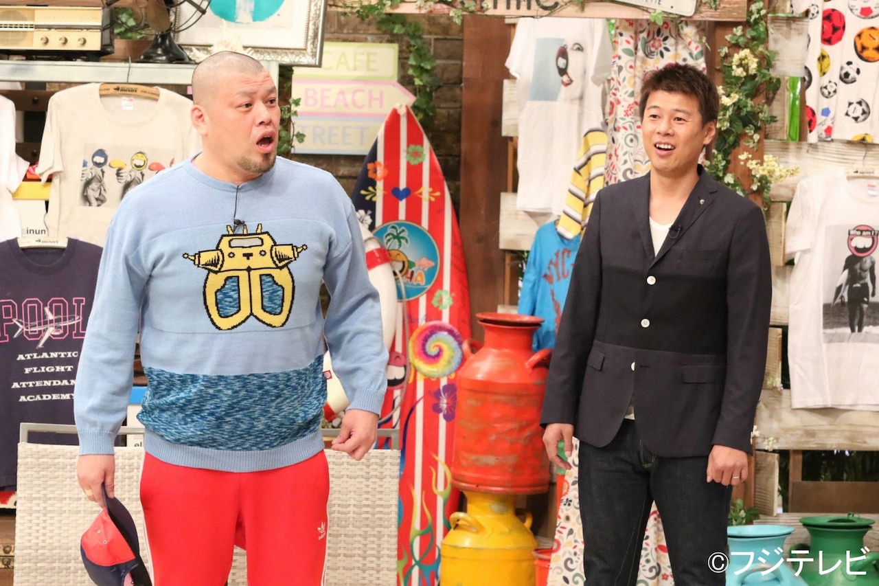 「さんまのお笑い向上委員会」に向上ゲスト芸人として出演する野性爆弾。