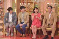 左から博多華丸・大吉、東尾理子、梅沢富美男。(c)CTV