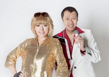 かりすま～ず。左からあゆ、幹てつや。