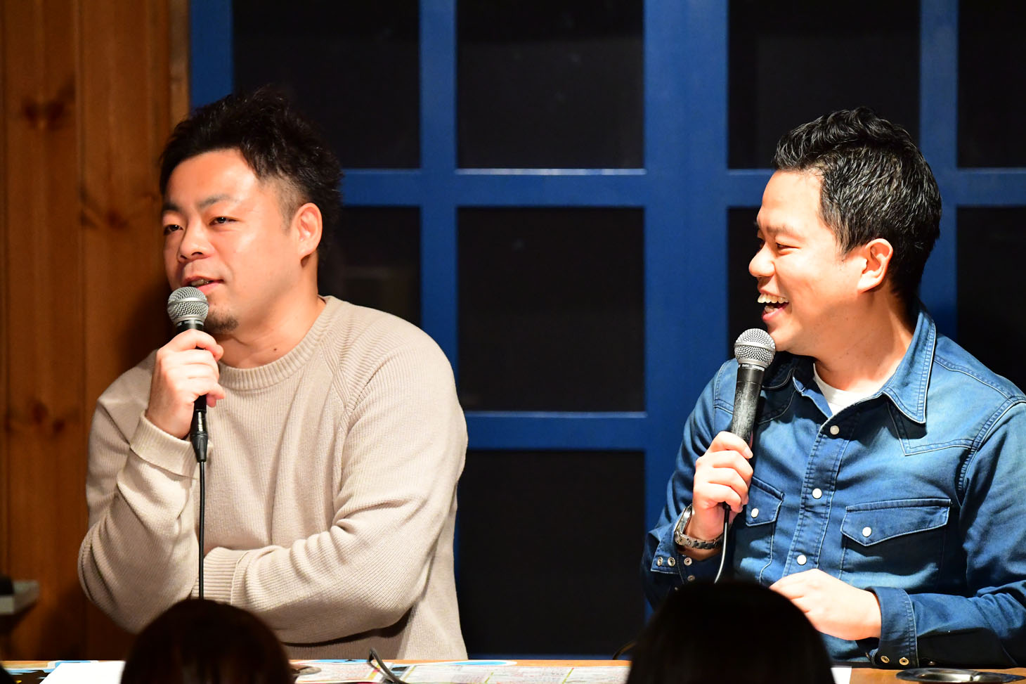「アンタッチャブル柴田×ダイアン 東西2組トーク」の様子。
