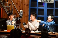 「アンタッチャブル柴田×ダイアン 東西2組トーク」の様子。