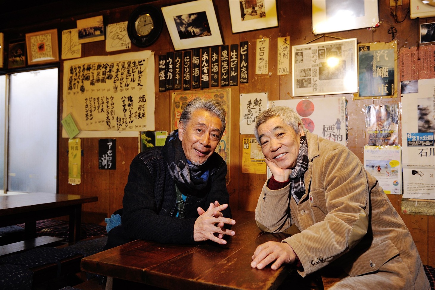 （左から）高田純次と柄本明。(c)テレビ朝日