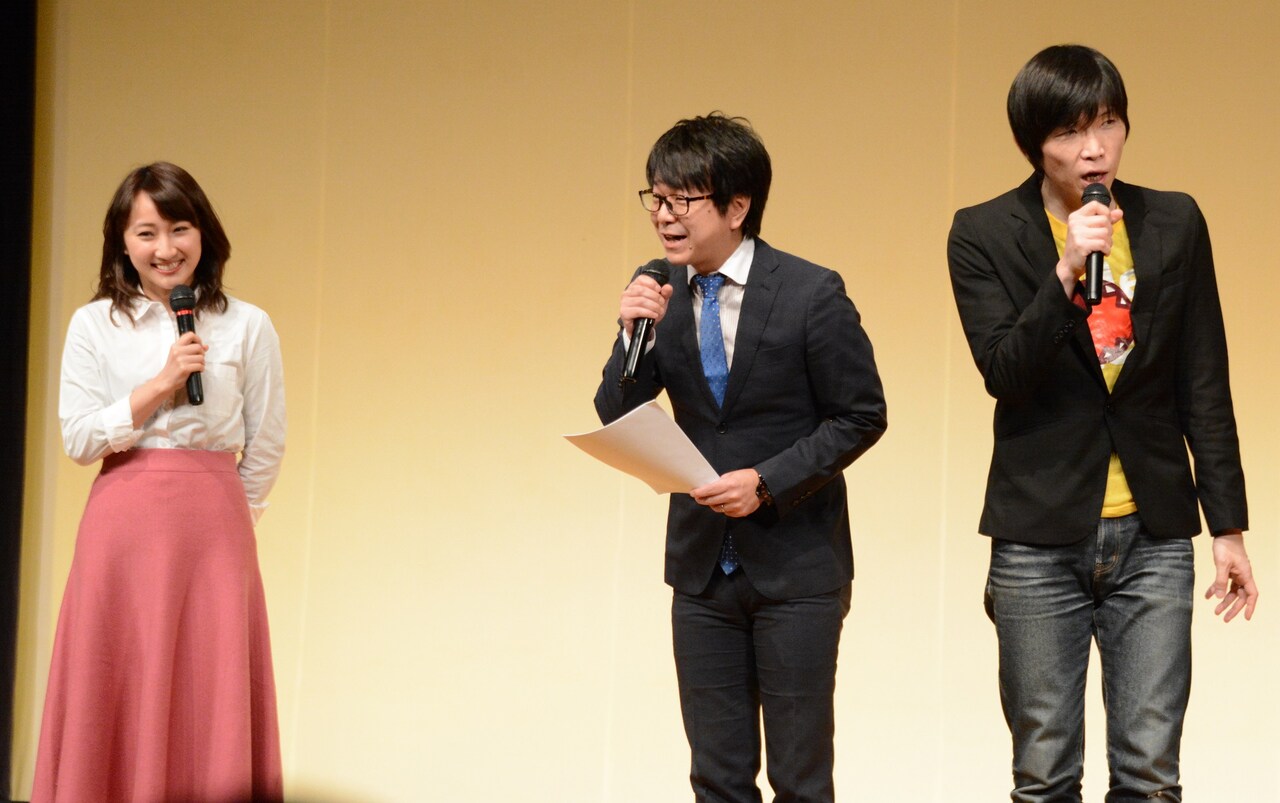 MCを務めた（左から）笹木香利、風藤松原。