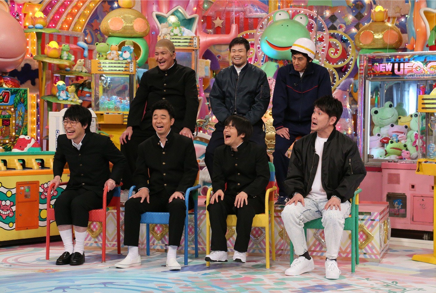 「アメトーーク！」に出演する「ゲームセンター芸人」たち。(c)テレビ朝日