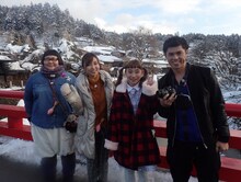 （左から）メイプル超合金・安藤なつ、吉木りさ、ベック、小島よしお。(c)CBC