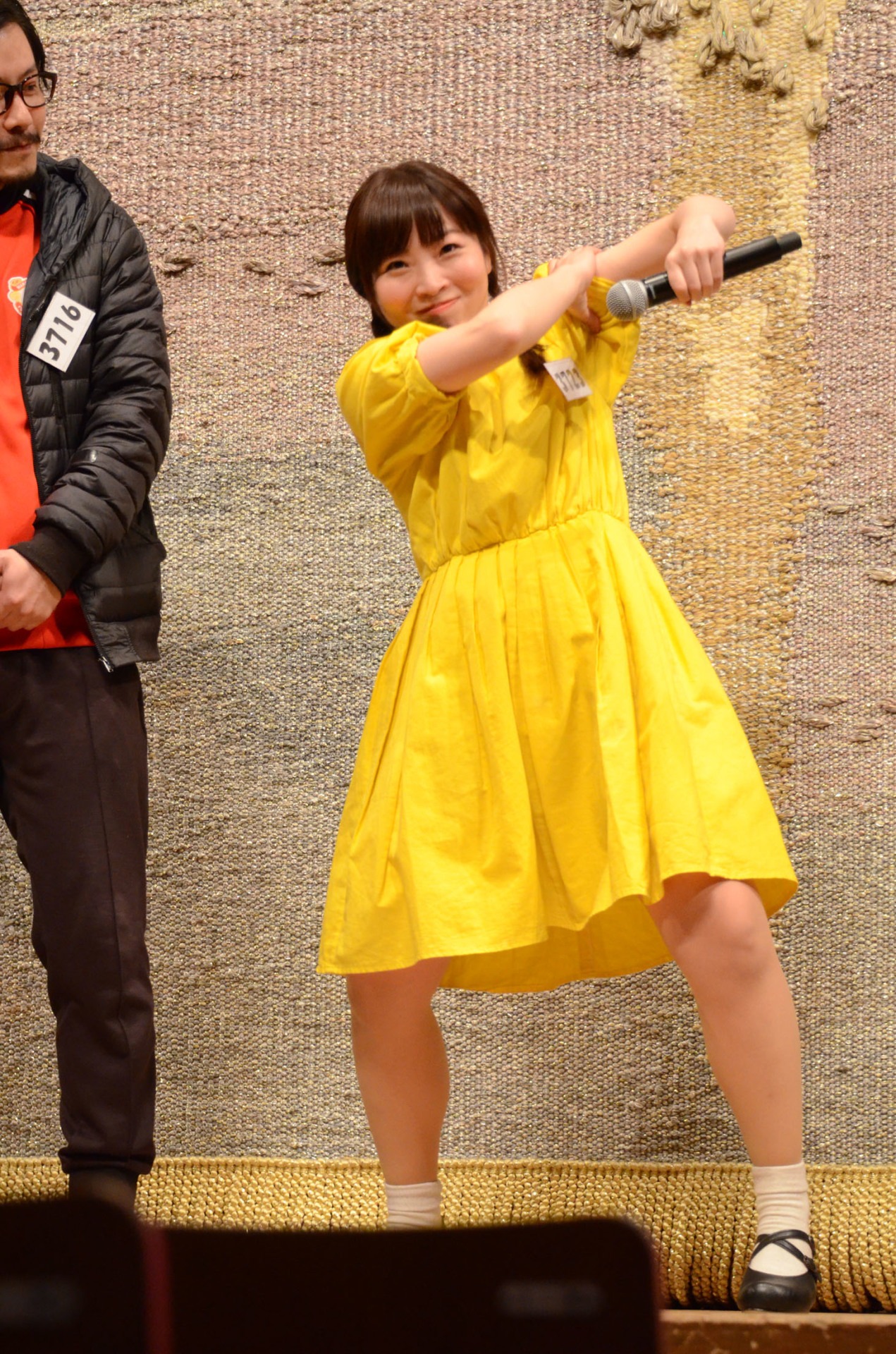 石出奈々子は「がんばりまーす！」と気合いを入れた。