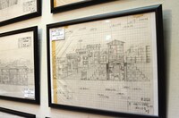 「覚えていますか？『8時だョ！全員集合』山田満郎セットデザイン展」に展示されているデザイン図。