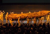 過去に行われたワハハ本舗の全体公演の様子。