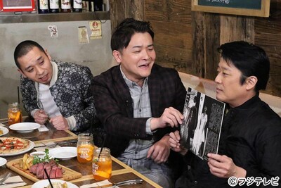 「ダウンタウンなう」に出演する千鳥と坂上忍（右）。