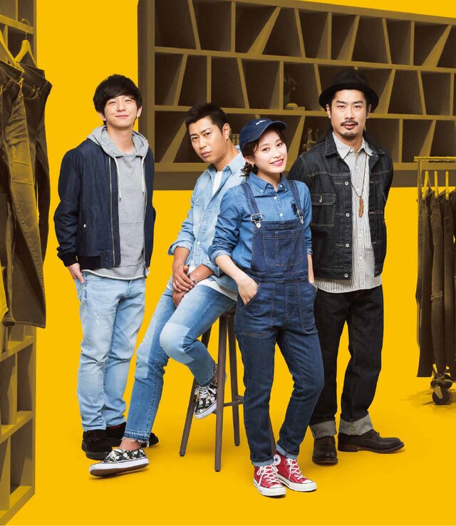 「BACK NUMBER DENIM」のWeb CMに出演するパンサーと高橋愛。