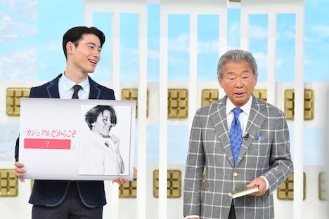 みのもんたと国山ハセンTBSアナウンサー(左)。(c)TBS