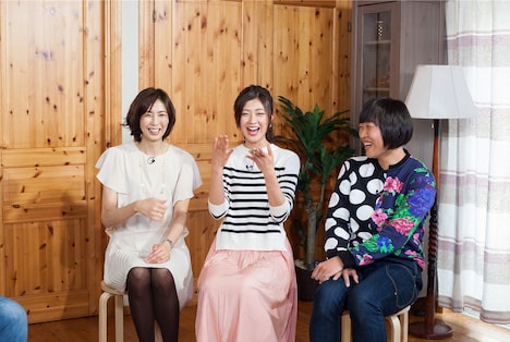 （左から）大林素子、熊井友理奈、南海キャンディーズしずちゃん。(c)ABC