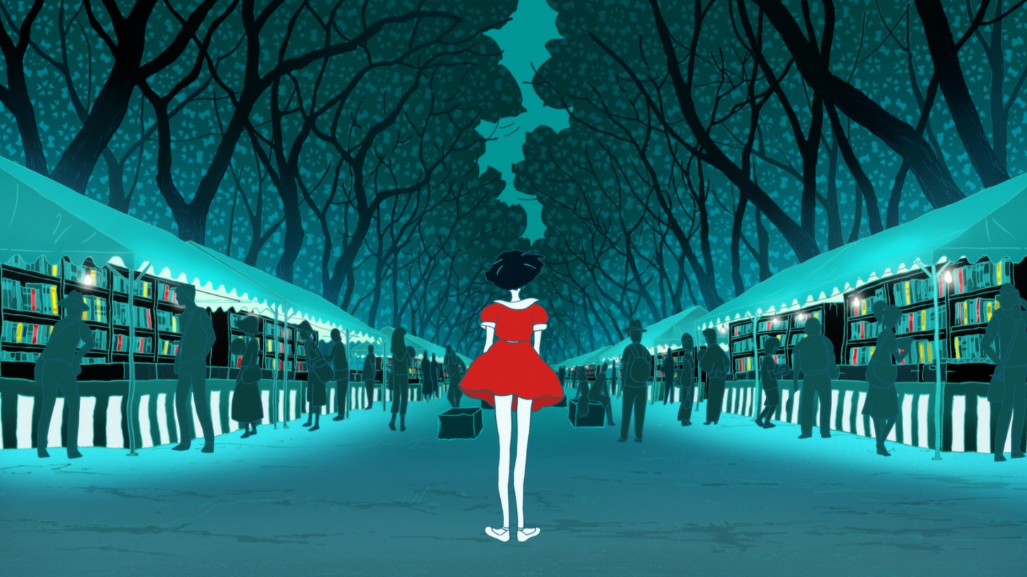 映画「夜は短し歩けよ乙女」のワンシーン。