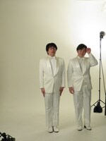 「まわる犬」フライヤー撮影のオフショット。