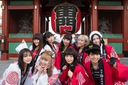 （上段左から）吉井香奈恵、西脇彩華、大矢梨華子、林愛夏、渡邊璃生。（下段左から）村田寛奈、佐武宇綺、傳谷英里香、高見奈央。