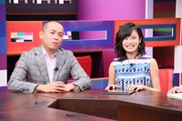 （左から）タカアンドトシ・トシ、小島瑠璃子。(c)中京テレビ