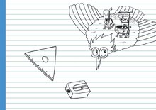 佐久間一行「ふでばこ君」裏表紙