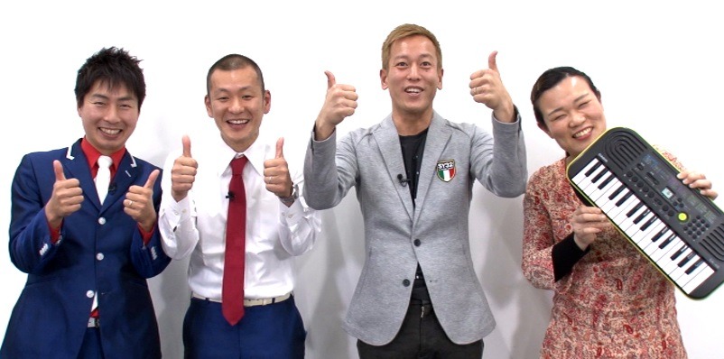 （左から）U字工事、じゅんいちダビッドソン、まとばゆう。