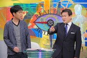 左からネプチューン名倉、辛坊治郎。(c)読売テレビ