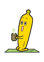 お茶を飲んでほっこりするナナナ。(c)テレビ東京