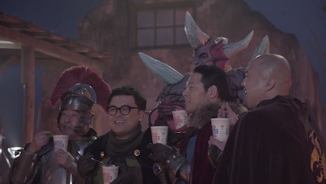 「カップヌードル ナイス」のCMメイキング映像より。