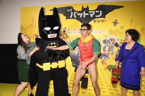 映画「レゴバットマン ザ・ムービー」公開直前イベントのワンシーン。