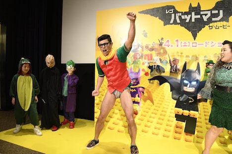 映画「レゴバットマン ザ・ムービー」公開直前イベントのワンシーン。