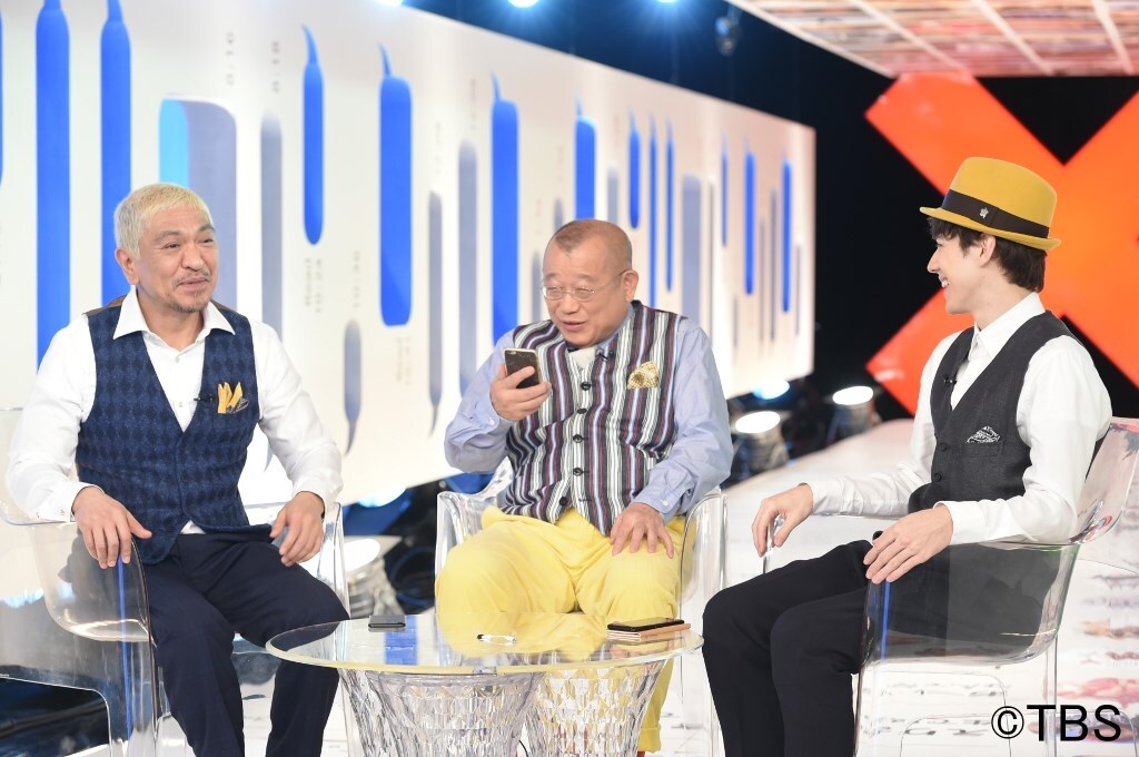 「鶴瓶＆松本＆ウエンツの電話帳から消せない人」に出演する（左から）松本人志、笑福亭鶴瓶、ウエンツ瑛士。