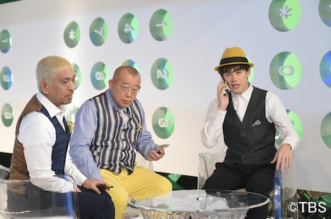 「鶴瓶＆松本＆ウエンツの電話帳から消せない人」のワンシーン。