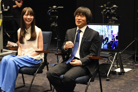 取材会の様子。