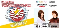 「アニ☆ステ」初回放送のイメージ。