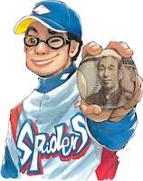 「グラゼニ」の主人公・凡田夏之介。(c)森高夕次・アダチケイジ／講談社