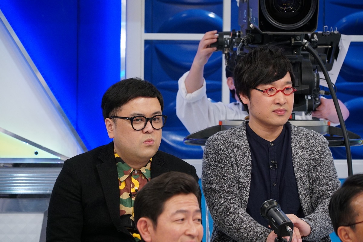 左からとろサーモン久保田、南海キャンディーズ山里。(c)日本テレビ