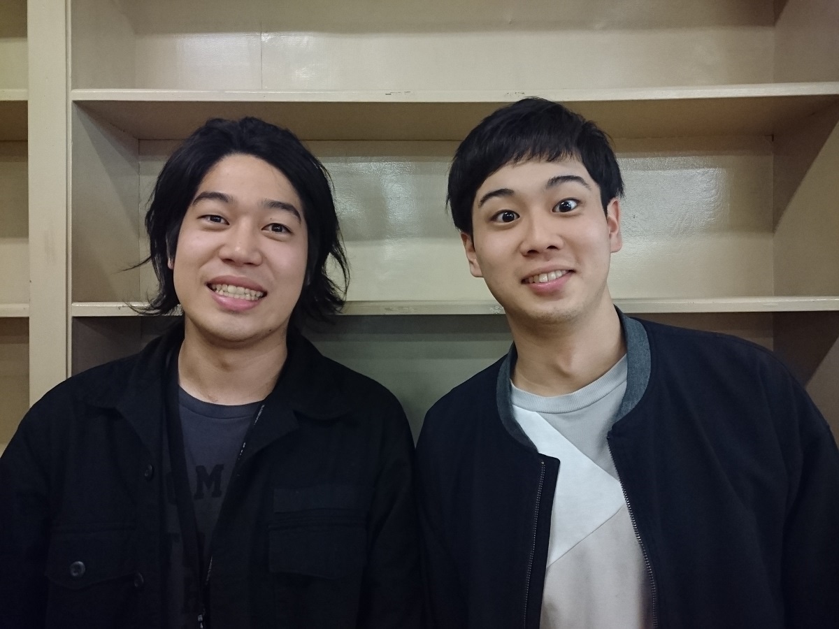 ポセイドン。左から田中六文銭、土屋翼。