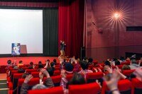 「SING／シング」の“大ヒット御礼舞台挨拶”の様子。