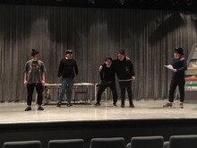 「ピース又吉SPコント」稽古中の様子。