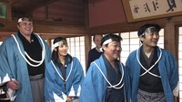 「やりすぎ取り締まり！800km旅 必殺！上島新撰組2」のワンシーン。(c)FBS