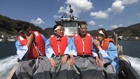 「やりすぎ取り締まり！800km旅 必殺！上島新撰組2」のワンシーン。(c)FBS