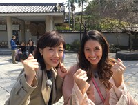 （左から）菊池桃子と森泉。(c)テレビ朝日