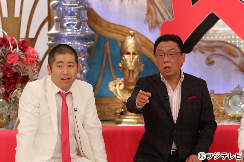 「良かれと思って！ ～今お節介したい芸能人を緊急呼び出し！ 初回90分SP～」に出演する、（左から）ハライチ澤部、梅沢富美男。