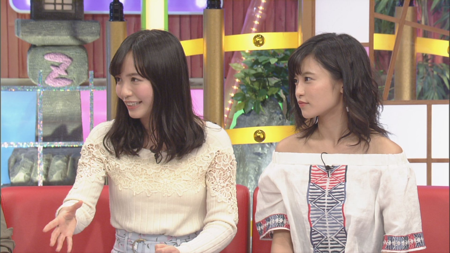 （左から）山根千佳、小島瑠璃子。(c)CBC
