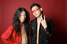 虹の黄昏。左から野沢ダイブ禁止、かまぼこ体育館。