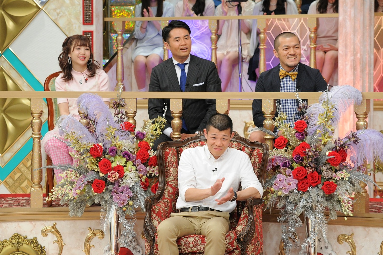 「こんなところにあるあるが。 土曜▽あるある晩餐会」のワンシーン。(c)テレビ朝日