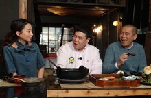 左から河北麻友子、タカアンドトシ。(c)静岡第一テレビ