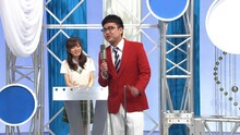 「ザ・大声クイズ」の司会者に挑戦する銀シャリ橋本。(c)テレビ東京