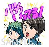 LINEスタンプ「うる星やつら×よしもと女芸人」のイメージ。