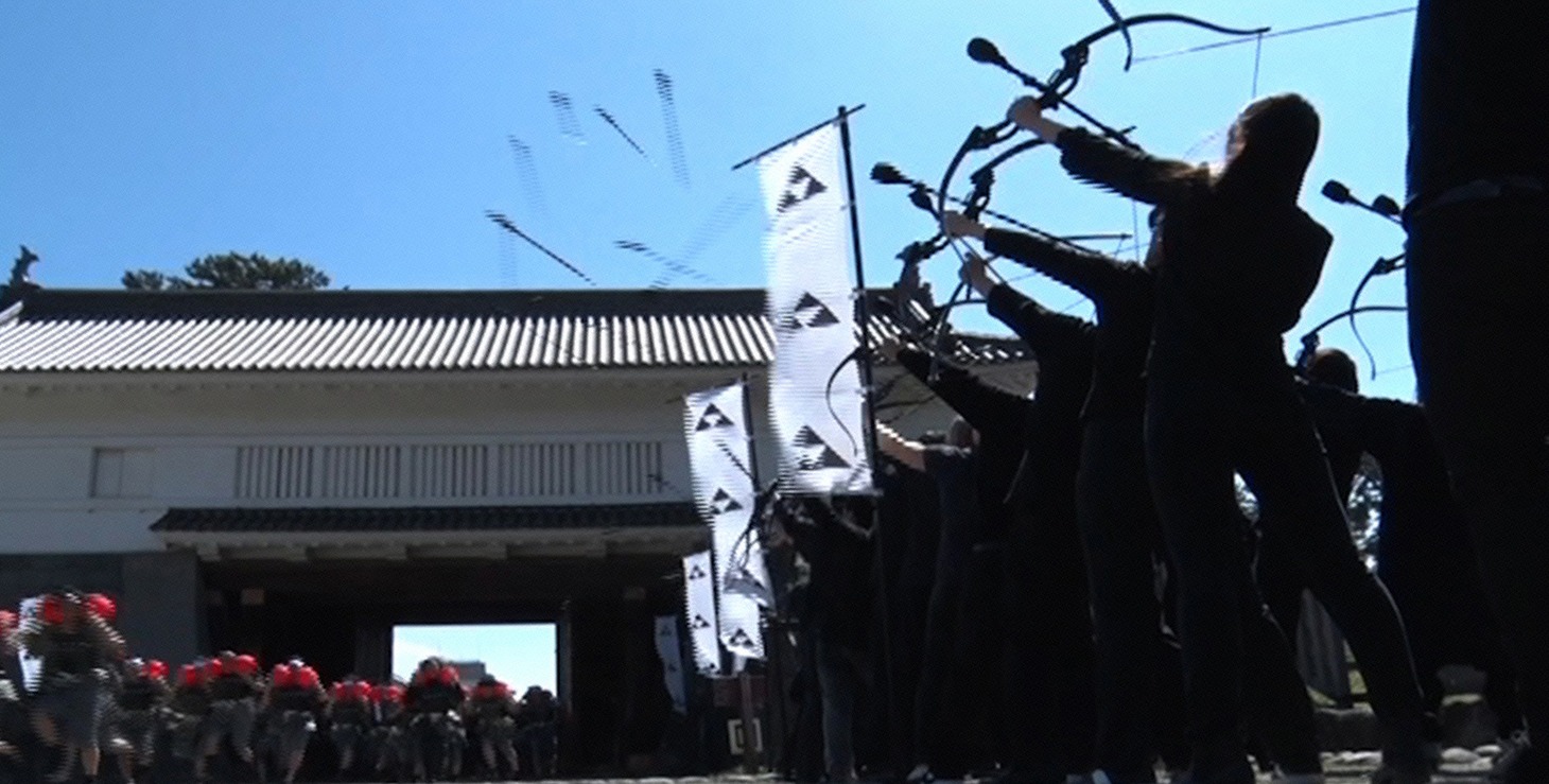 「THE 城攻め」のワンシーン。(c)日本テレビ