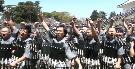 「THE 城攻め」のワンシーン。(c)日本テレビ