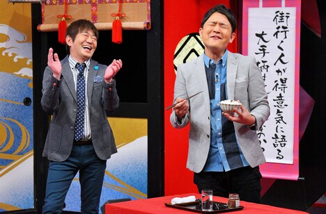 左からメッセンジャー黒田、千鳥ノブ。(c)MBS