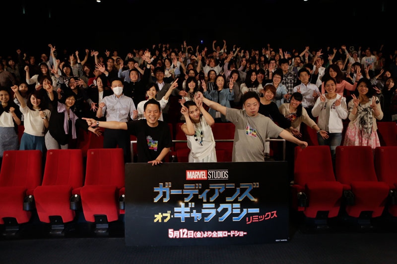 会場全員で“団体ゴイゴイスー”に挑戦した。